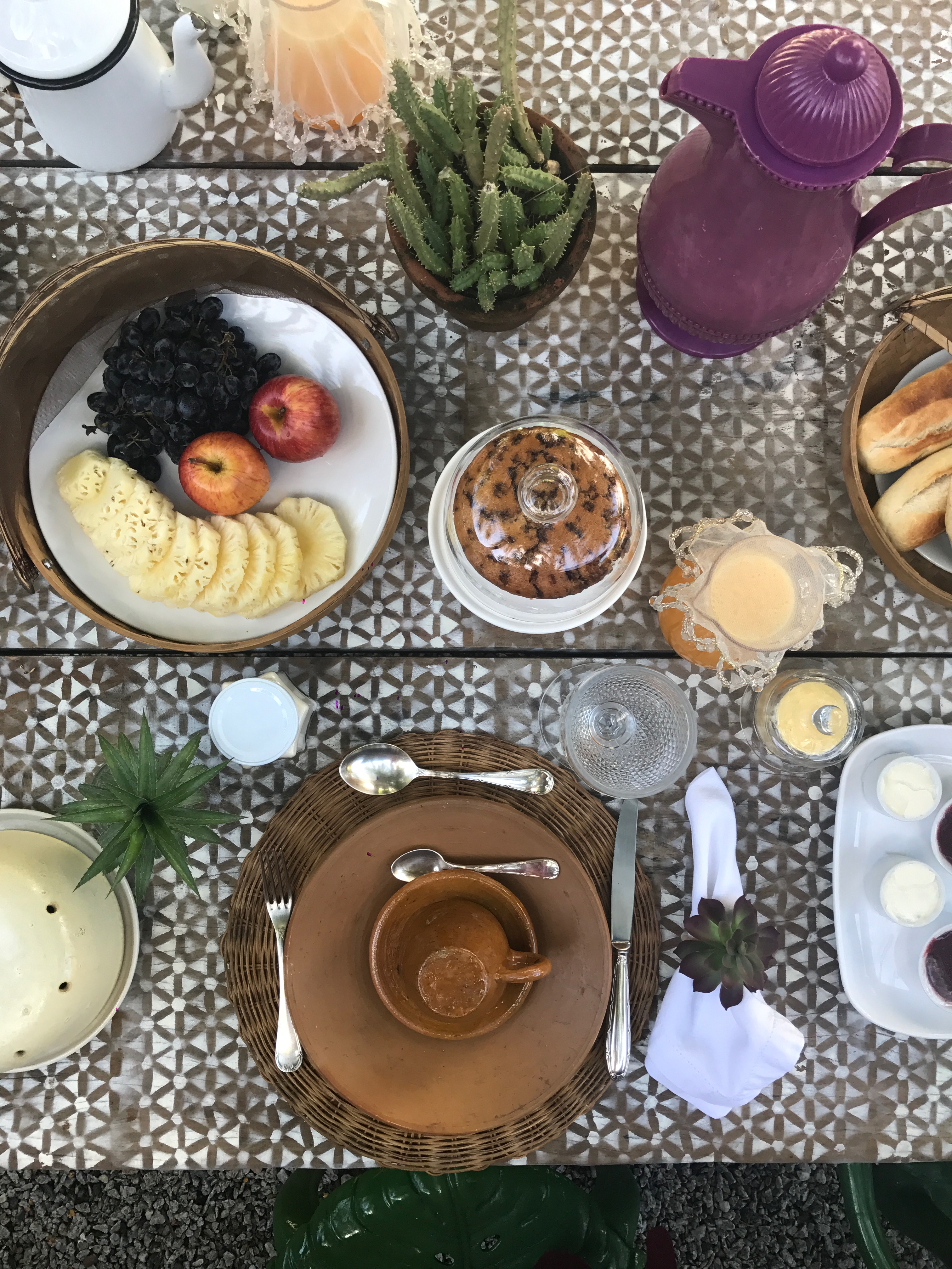Café da manhã nas Casas da Vila